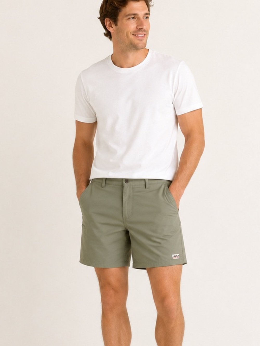 Dagon Rise Up Men’s Performance Golf Shorts Olive Green Size Small